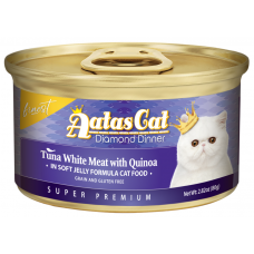 Aatas Cat Finest Diamond Dinner Tuna with Quinoa in Soft Jelly 80g Carton (24 Cans)